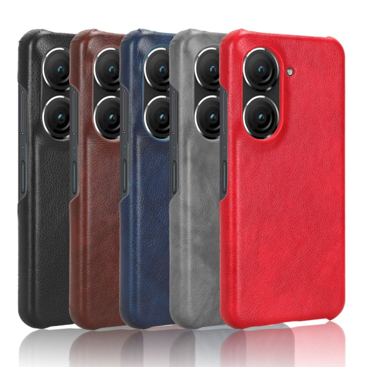 For ASUS Zenfone 9 Litchi Texture Back Cover Phone Case (Black) - ASUS Cases by PMC TechLife | Online Shopping South Africa | PMC TechLife