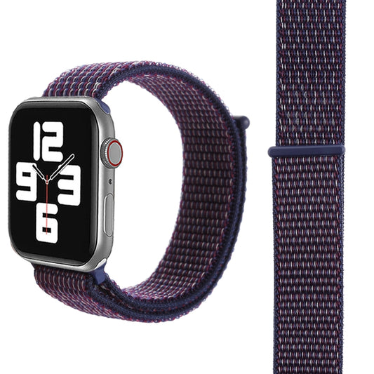 For Apple Watch 46mm / 49mm / 45mm / 44mm Simple Fashion Nylon Watch Band with Magic Stick(Dark Purple) - Watch Bands by PMC Jewellery | Online Shopping South Africa | PMC Jewellery | Buy Now Pay Later Mobicred