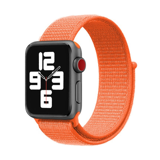 For Apple Watch 46mm / 49mm / 45mm / 44mm Simple Fashion Nylon Watch Band with Magic Stick(Orange) - Watch Bands by PMC Jewellery | Online Shopping South Africa | PMC Jewellery | Buy Now Pay Later Mobicred