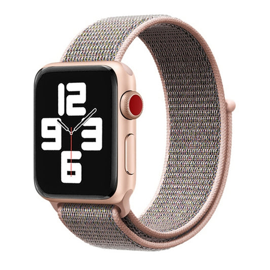 For Apple Watch 46mm / 49mm / 45mm / 44mm Simple Fashion Nylon Watch Band with Magic Stick(Pink) - Watch Bands by PMC Jewellery | Online Shopping South Africa | PMC Jewellery | Buy Now Pay Later Mobicred