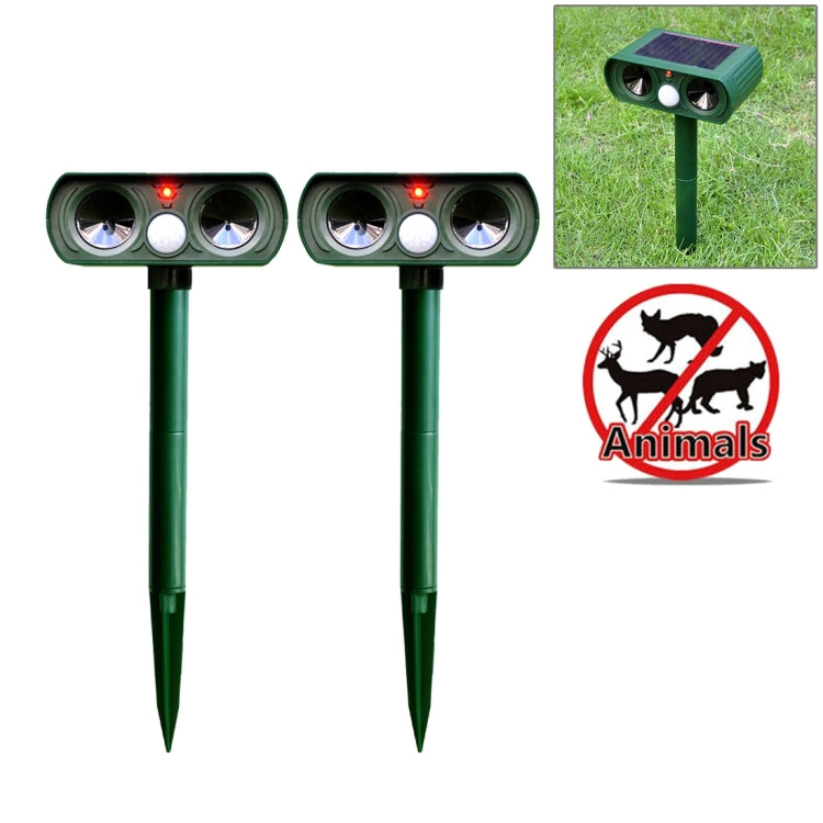 2 PCS Powerful Ultrasonic Solar-powered Animal Repeller With PIR Sensor & Light Sensor, Got the CE / ROHS Certification - Outdoor Insect Repellent by PMC TechLife | Online Shopping South Africa | PMC TechLife | Buy Now Pay Later Mobicred