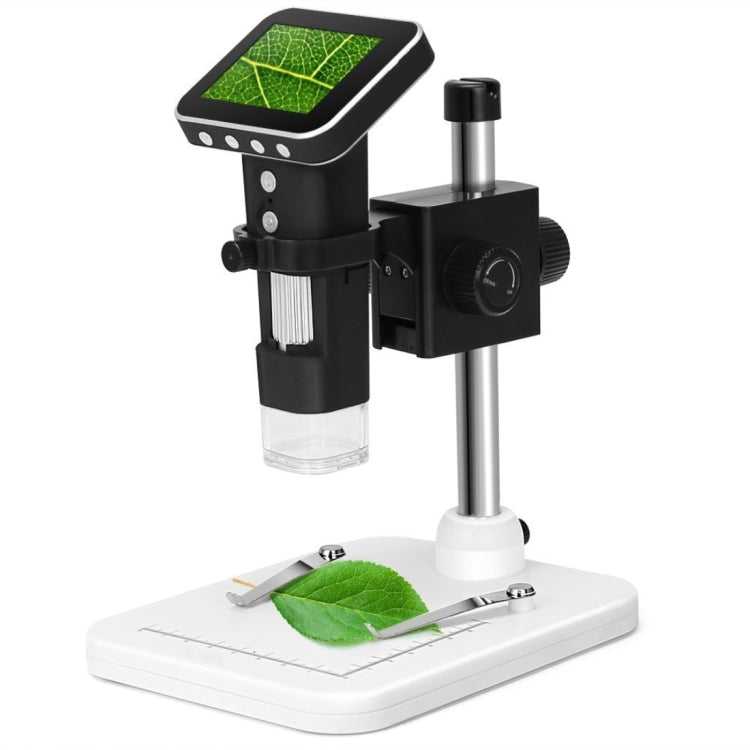 500X Zoom Magnifier 3MP Image Sensor USB Digital Microscope with 2.5 inch Screen & 8 LED & Professional Stand, Support TF Card - free shipping - PMC Jewellery - Order now!