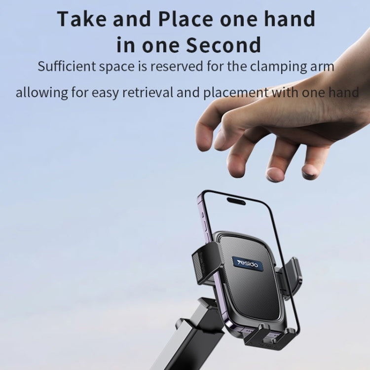 Yesido C262 Suction Cup Retractable Adjustable Car Phone Holder - Car Holders by Yesido | Online Shopping South Africa | PMC TechLife | Buy Now Pay Later Mobicred