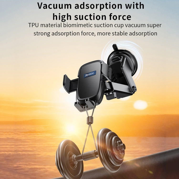 Yesido C262 Suction Cup Retractable Adjustable Car Phone Holder - Car Holders by Yesido | Online Shopping South Africa | PMC TechLife | Buy Now Pay Later Mobicred