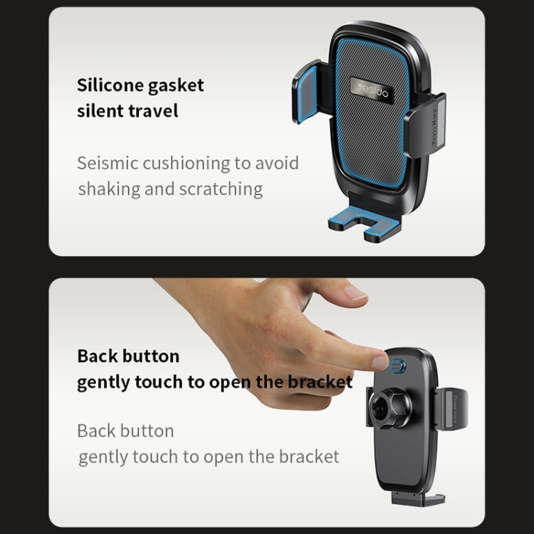 Yesido C262 Suction Cup Retractable Adjustable Car Phone Holder - Car Holders by Yesido | Online Shopping South Africa | PMC TechLife | Buy Now Pay Later Mobicred