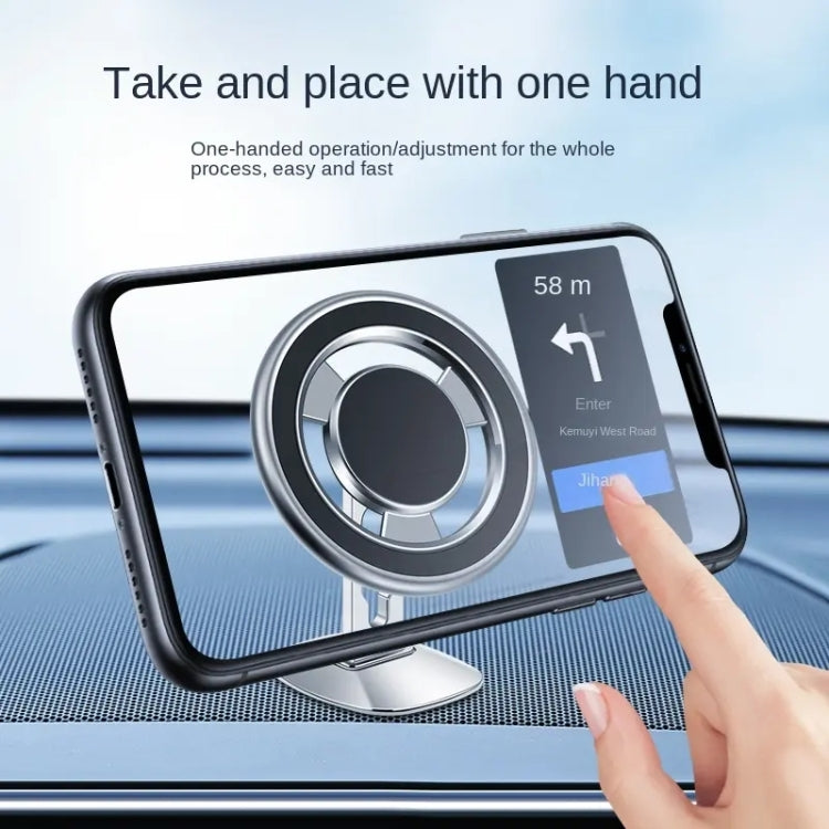 F68 360 Degree Rotating Car Magnetic Mobile Phone Bracket (Black) - Car Holders by PMC TechLife | Online Shopping South Africa | PMC TechLife | Buy Now Pay Later Mobicred