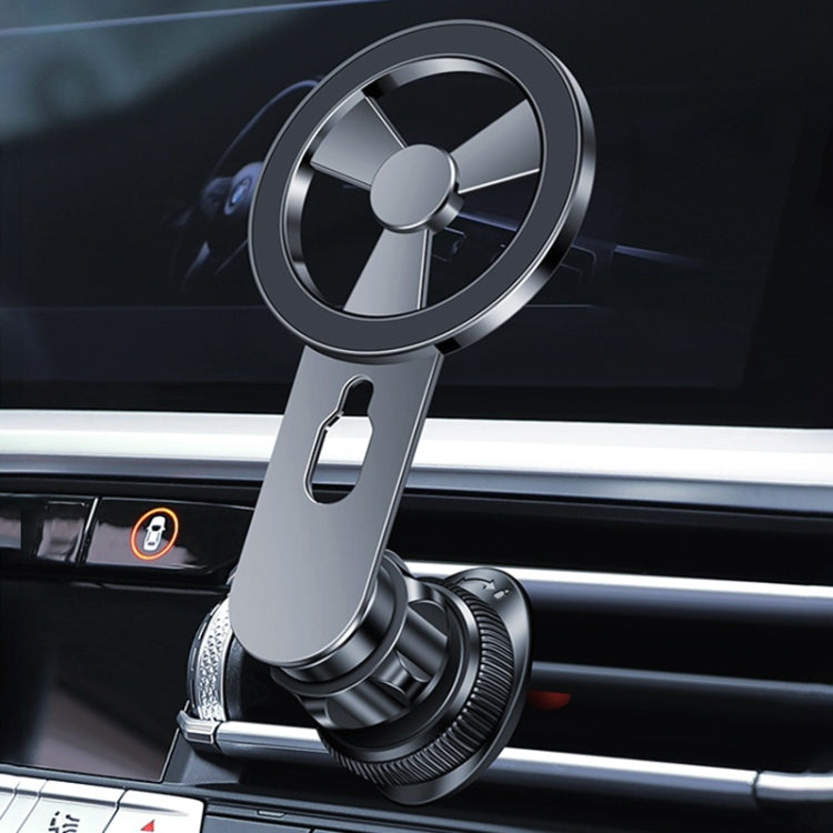 F73 MagSafe Magnetic Suction 360 Degree Rotating Car Phone Holder (Black) - Car Holders by PMC Jewellery | Online Shopping South Africa | PMC Jewellery | Buy Now Pay Later Mobicred