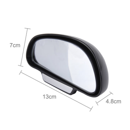 3R-091 Car Blind Spot Left Rear View Wide Angle Adjustable Mirror(Black) - Convex Mirror & Accessories by 3R | Online Shopping South Africa | PMC Jewellery | Buy Now Pay Later Mobicred