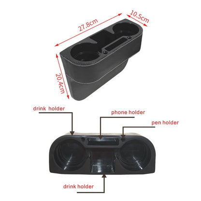 CARFU AC-2299A Car Seat Gap Multi-function Storage Box(Black) - Stowing Tidying by CARFU | Online Shopping South Africa | PMC Jewellery | Buy Now Pay Later Mobicred