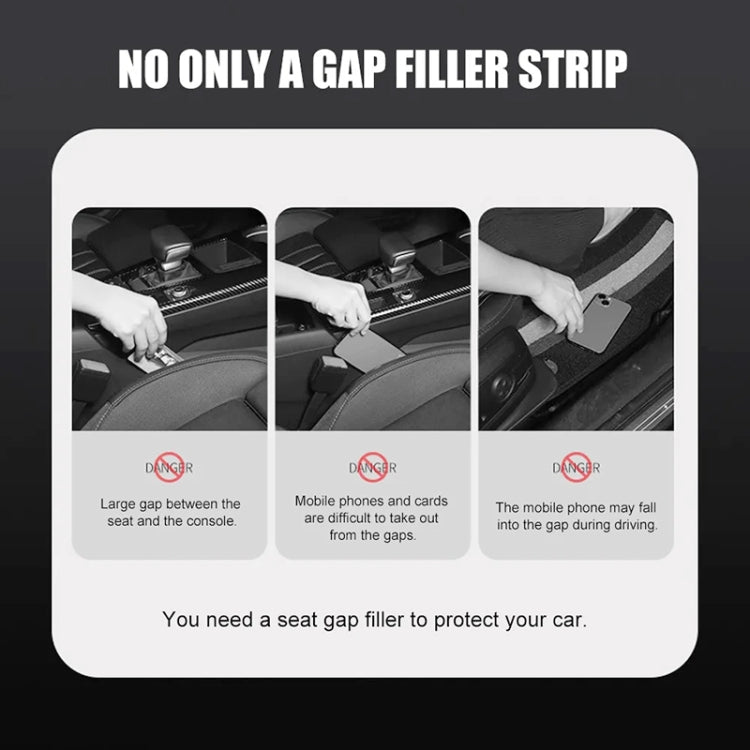 Car Seat Gap Bar Car Interior Armrest Box Gap Leak-proof Filler (Black) - Seat Accessories by PMC TechLife | Online Shopping South Africa | PMC TechLife | Buy Now Pay Later Mobicred
