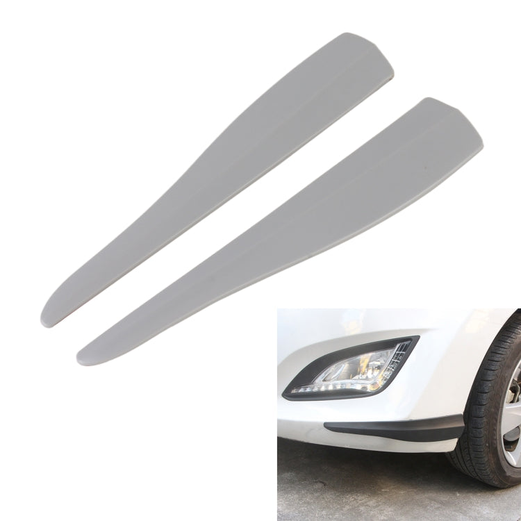1 Pair Car Solid Color Silicone Bumper Strip, Style: Short (Grey) - Anti Collision Sticker by PMC TechLife | Online Shopping South Africa | PMC TechLife | Buy Now Pay Later Mobicred