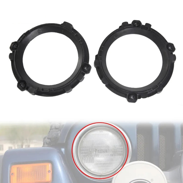 For Jeep Wrangler TJ 1997-2006 Car Headlight Bracket Base Headlight Fixing Bracket - Headlight Ballast by PMC TechLife | Online Shopping South Africa | PMC TechLife | Buy Now Pay Later Mobicred