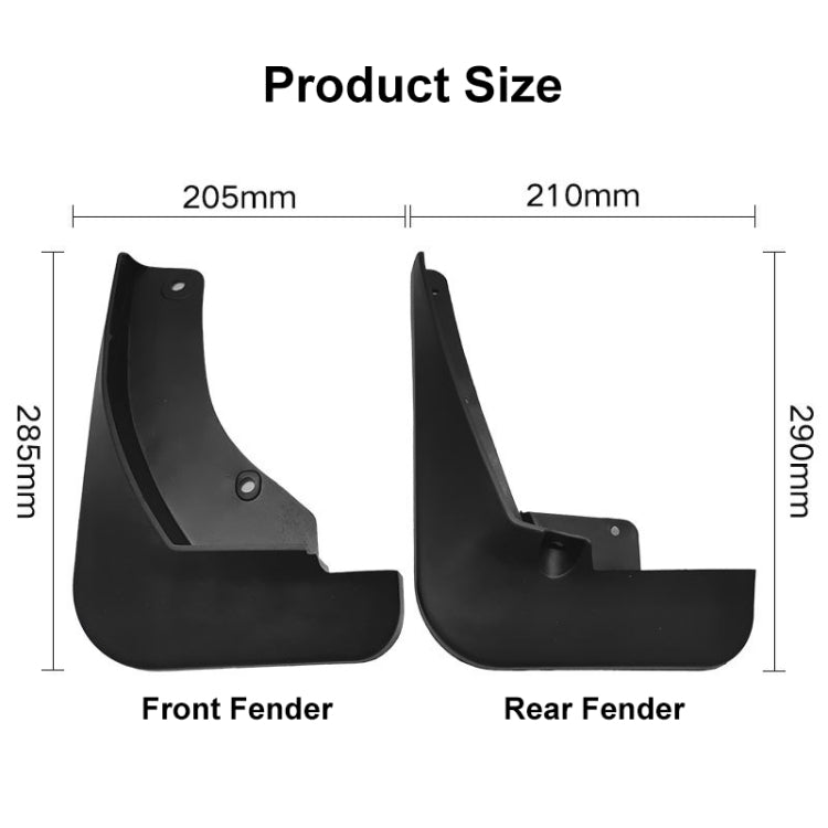 For Nissan Kicks 2017-2022 4pcs/Set Car Auto Soft Plastic Splash Flaps Fender Guard - Mudguards by PMC TechLife | Online Shopping South Africa | PMC TechLife | Buy Now Pay Later Mobicred