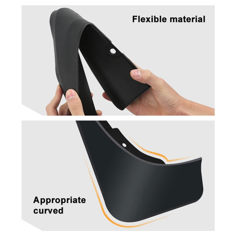 For Jaguar F-PACE 2016-2021 4pcs/Set Car Auto Soft Plastic Splash Flaps Fender Guard - Mudguards by PMC TechLife | Online Shopping South Africa | PMC TechLife | Buy Now Pay Later Mobicred