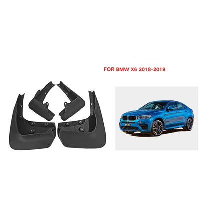 For BMW X6 2018-2019 4pcs/Set Car Auto Soft Plastic Splash Flaps Fender Guard - Mudguards by PMC Jewellery | Online Shopping South Africa | PMC Jewellery | Buy Now Pay Later Mobicred