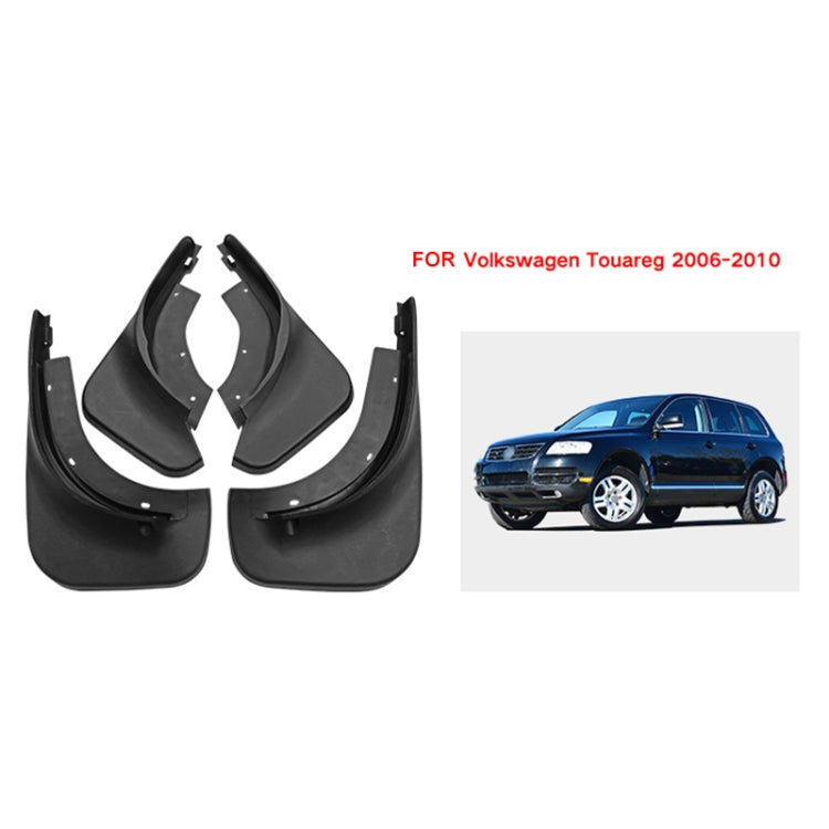 For Volkswagen Touareg 2005-2010 4pcs/Set Car Auto Soft Plastic Splash Flaps Fender Guard, without Wheel Eyebrow - Mudguards by PMC Jewellery | Online Shopping South Africa | PMC Jewellery