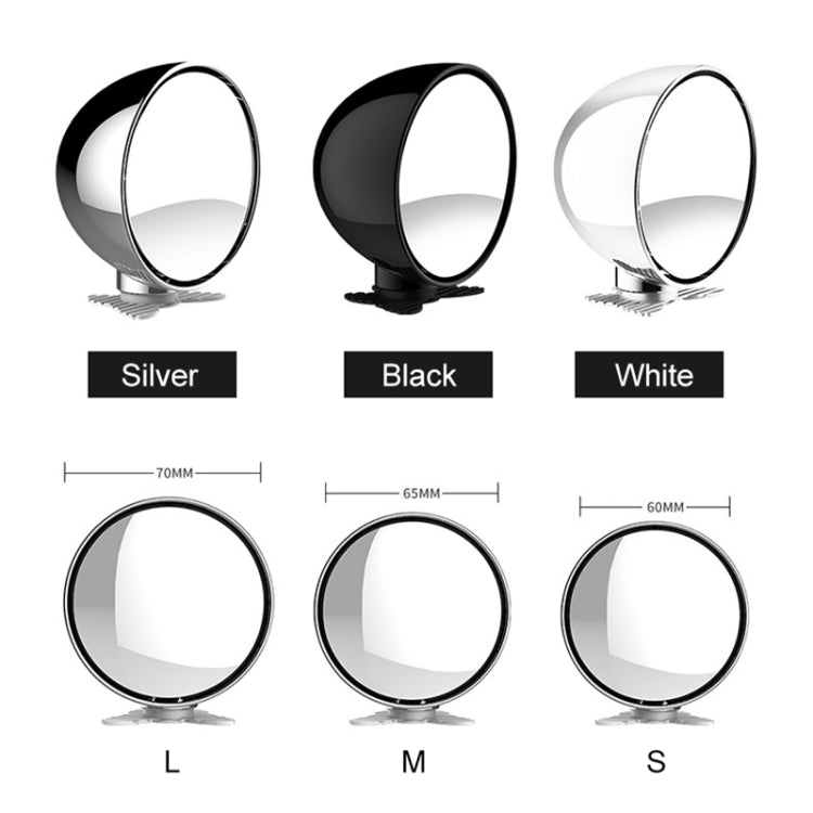 3R-045 Auxiliary Rear View Mirror Car Adjustable Blind Spot Mirror Wide Angle Auxiliary  Side Mirror, Diameter: 70mm (Black) - Interior Mirrors by 3R | Online Shopping South Africa | PMC TechLife | Buy Now Pay Later Mobicred
