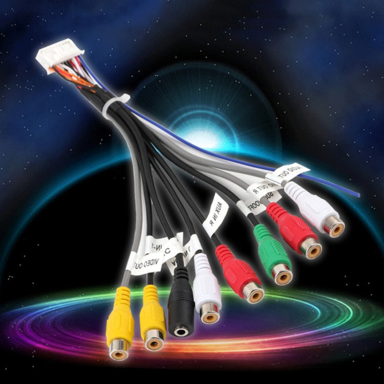 Palminfo Android Navigation 20-pin Audio Microphone Cable RCA Bass Amplifier Cable - DIY Cables by PMC TechLife | Online Shopping South Africa | PMC TechLife | Buy Now Pay Later Mobicred