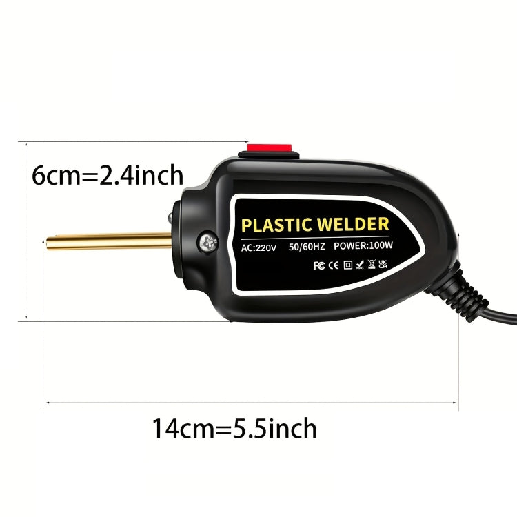 Hot Stapler Plastic Welding Machine Car Bumper Repair Kit Plier, EU Plug - Hand Tool Sets by PMC TechLife | Online Shopping South Africa | PMC TechLife