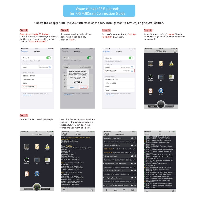 Vgate OBD2 Bluetooth Diagnostic Tool - free shipping - PMC TechLife - Order now!
