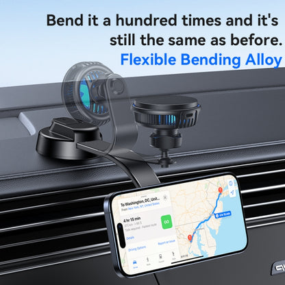 Yesido C311 Semiconductor Cooling 15W Magnetic Wireless Charging Car Holder (Black) - Wireless Charger Holders by Yesido | Online Shopping South Africa | PMC Jewellery | Buy Now Pay Later Mobicred
