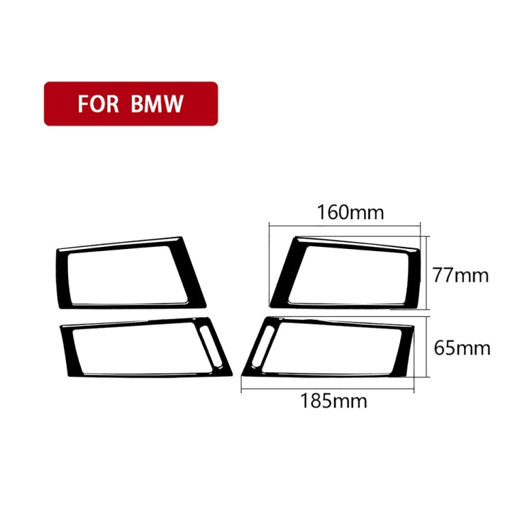 For BMW X5 E70 / X6 E71 2008-2013 Car Side Air Outlet Decorative Sticker, Left and Right Drive Universal(Black) - Car Interior Mouldings by PMC TechLife | Online Shopping South Africa | PMC TechLife | Buy Now Pay Later Mobicred