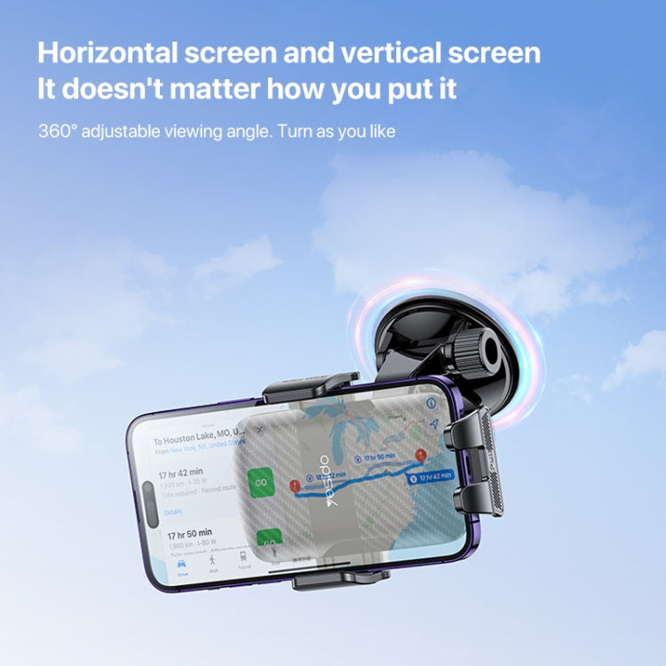 Yesido C175 Mini Suction Cup Type Mechanical Phone Clip Car Holder - Universal Car Holders by Yesido | Online Shopping South Africa | PMC TechLife | Buy Now Pay Later Mobicred