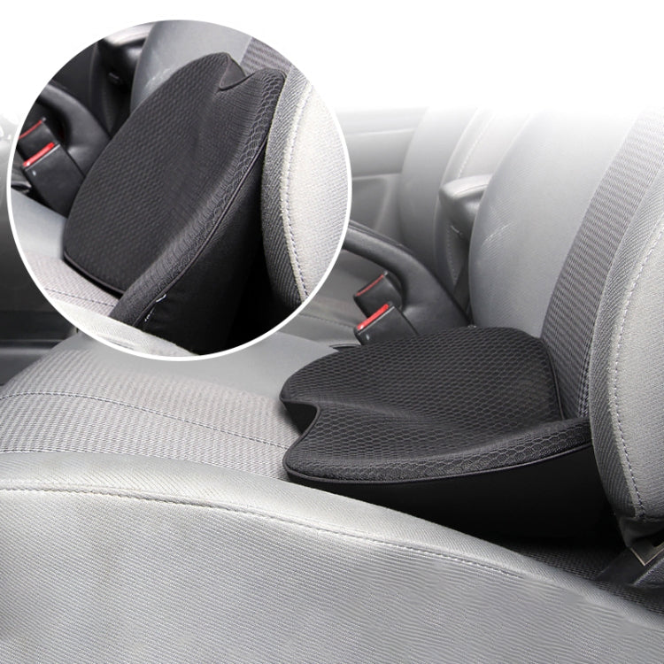 Car mini Seat Cushion Breathable Lumbar Seat Mat (Black) - Seat Accessories by PMC TechLife | Online Shopping South Africa | PMC TechLife | Buy Now Pay Later Mobicred