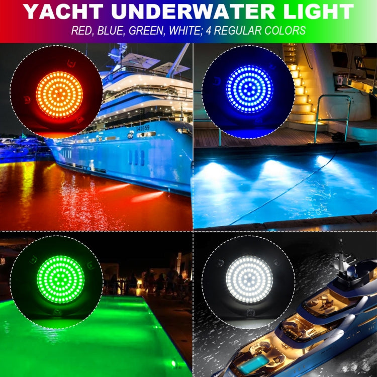 Ship / Yacht 10-30V 90LEDs Waterproof Stainless Steel Underwater Light (Red Light) - Marine Accessories & Parts by PMC Jewellery | Online Shopping South Africa | PMC Jewellery | Buy Now Pay Later Mobicred