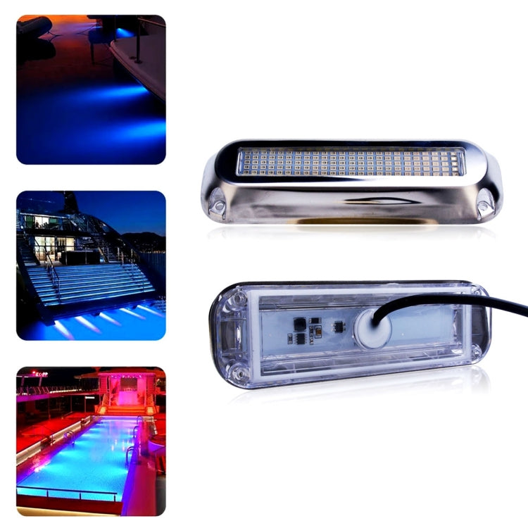 Ship / Yacht 10-30V 120LEDs Waterproof Stainless Steel Underwater Light (Red Light) - Marine Accessories & Parts by PMC TechLife | Online Shopping South Africa | PMC TechLife | Buy Now Pay Later Mobicred