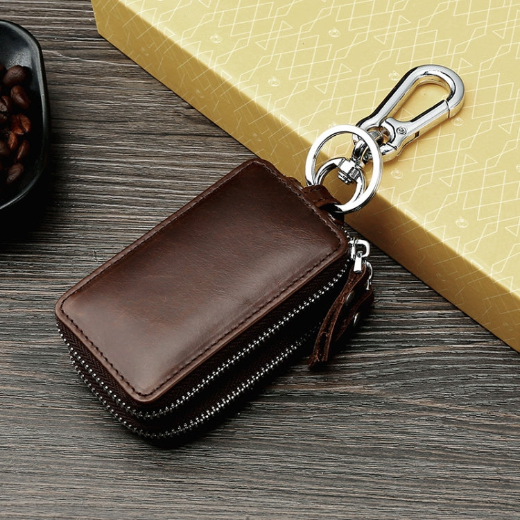 TP-9009 Double-deck Multi-function Car Key Bag(Coffee) - Car Key Cases by PMC TechLife | Online Shopping South Africa | PMC TechLife | Buy Now Pay Later Mobicred