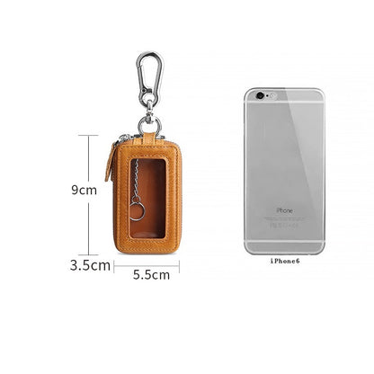 TP-9009 Double-deck Multi-function Car Key Bag(Brown) - Car Key Cases by PMC Jewellery | Online Shopping South Africa | PMC Jewellery | Buy Now Pay Later Mobicred