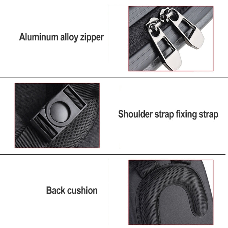 Waterproof Backpack Shoulders Turtle Hard Case Storage Box Outdoor Travel Bag for DJI FPV(Metallic Grey) - Case & Bags by PMC TechLife | Online Shopping South Africa | PMC TechLife | Buy Now Pay Later Mobicred