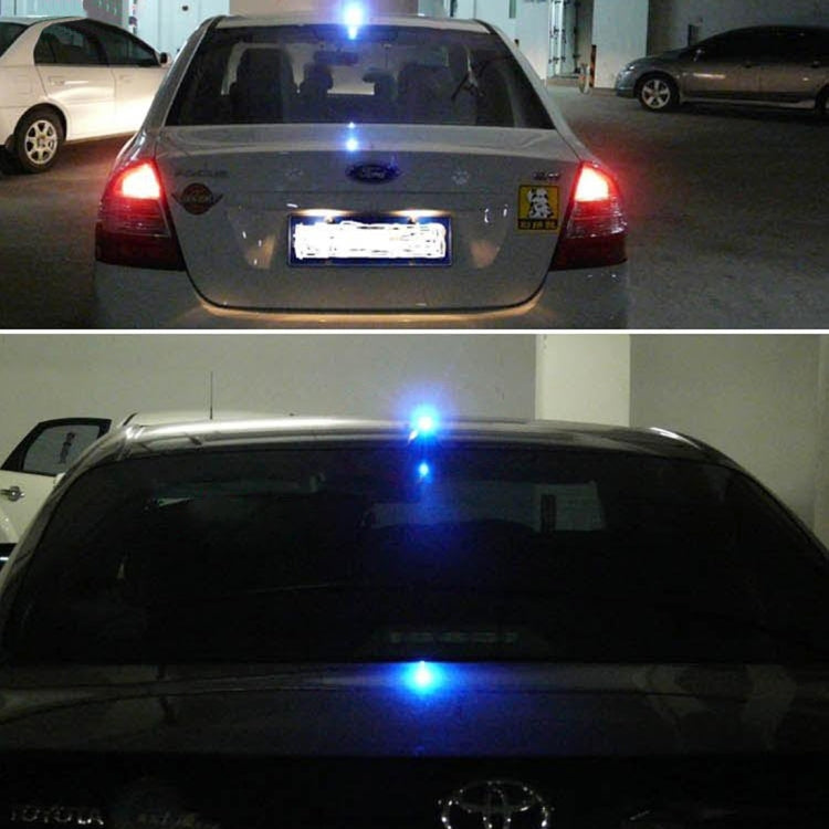 Solar Colorful Light Anti Collision Shark Fin Car Taillight LED Flash Warning Light Caution Light(Red) - Warning Lights by PMC TechLife | Online Shopping South Africa | PMC TechLife | Buy Now Pay Later Mobicred