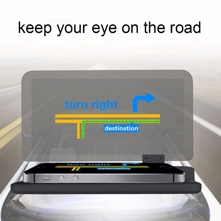 Universal Car GPS HUD Head Up Display Holder / Mobile Phone Navigation Bracket, For iPhone, Galaxy, Huawei, Xiaomi, Lenovo, Sony, LG, HTC and Other Smartphones(Black) - Head Up Display System by PMC Jewellery | Online Shopping South Africa | PMC Jewellery | Buy Now Pay Later Mobicred