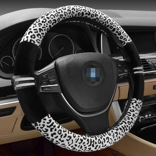 Leopard Grain Steering Wheel Cover, Adaptation Steering Wheel Diameter: 37-38 cm - Steering Wheel Accessories by PMC Jewellery | Online Shopping South Africa | PMC Jewellery | Buy Now Pay Later Mobicred