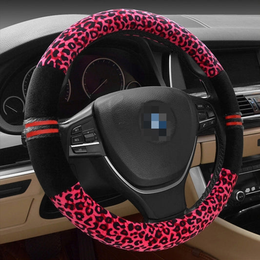 Leopard Grain Steering Wheel Cover, Adaptation Steering Wheel Diameter: 37-38 cm - Steering Wheel Accessories by PMC Jewellery | Online Shopping South Africa | PMC Jewellery | Buy Now Pay Later Mobicred