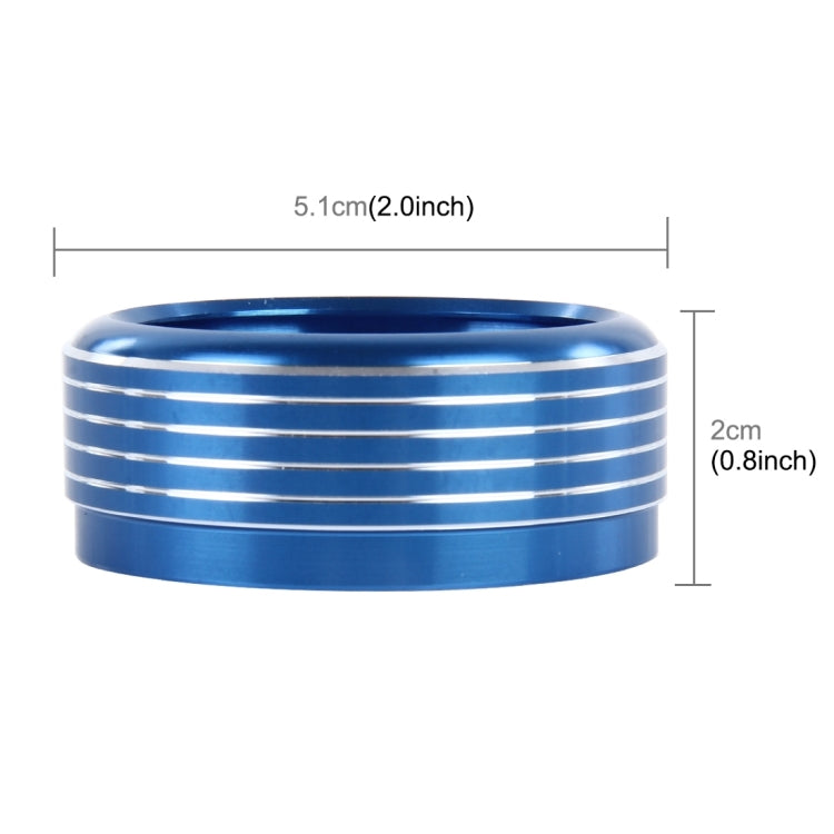 3 PCS Car Aluminum Air Conditioner Knob Case For Subaru(Blue) - Decoration Rings by PMC Jewellery | Online Shopping South Africa | PMC Jewellery | Buy Now Pay Later Mobicred