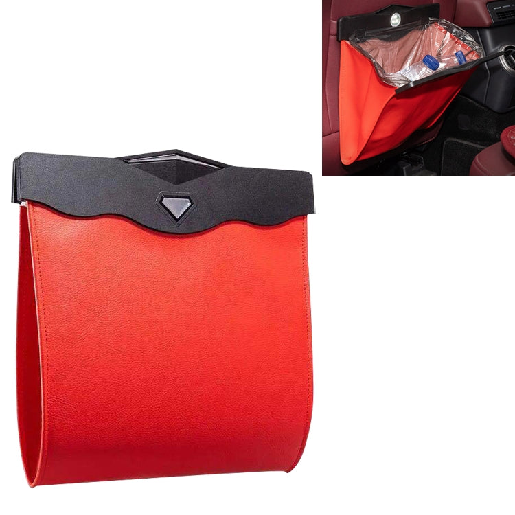 Car Multifunctional LED Design Hanging Folding Garbage Bin Storage Box (Red) - Stowing Tidying by PMC TechLife | Online Shopping South Africa | PMC TechLife | Buy Now Pay Later Mobicred
