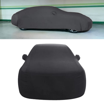 Anti-Dust Anti-UV Heat-insulating Elastic Force Cotton Car Cover for Sedan Car, Size: L, 4.9m~5.25m (Black) - PE Material by PMC Jewellery | Online Shopping South Africa | PMC Jewellery | Buy Now Pay Later Mobicred