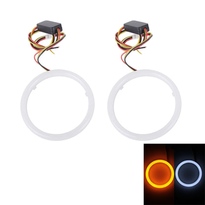 2 PCS 2.5inch 3W White Light + Yellow Light Car Angel Eyes Light, DC 12V Cable Length: 50cm - Eagle Eye Lamps by PMC Jewellery | Online Shopping South Africa | PMC Jewellery | Buy Now Pay Later Mobicred