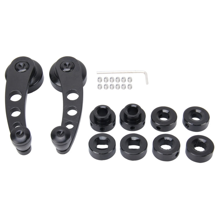 1 Pair Universal Car Wagon Door Window Crank Handle Winder  Manual Door Crank Handle Window Winders(Black) - Glasses & Windows Accessories by PMC TechLife | Online Shopping South Africa | PMC TechLife | Buy Now Pay Later Mobicred