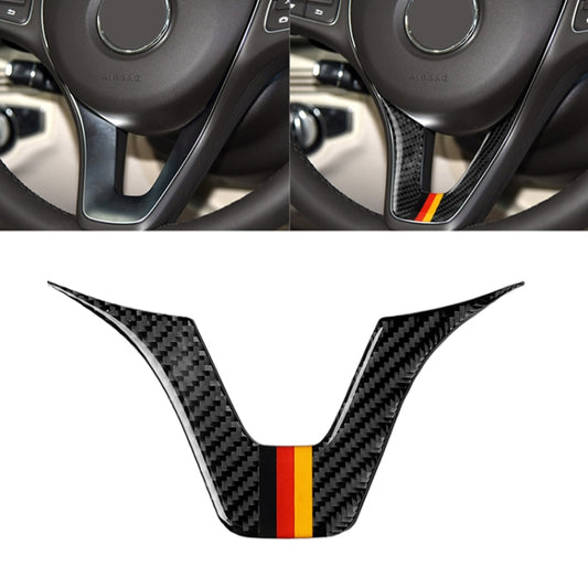 Car German Flag Carbon Fiber Steering Wheel Decorative Sticker for Mercedes-Benz - Car Interior Mouldings by PMC Jewellery | Online Shopping South Africa | PMC Jewellery | Buy Now Pay Later Mobicred