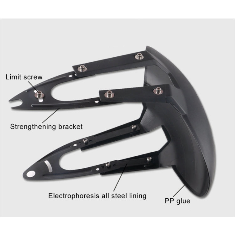 Motorcycle Modified Fender Rear Wheel Fender Dustproof  PP Splash Flaps Mudguards Fender Guard for CFMOTO 150NK / Kawasaki Z250 / Honda CB190R - Others by PMC Jewellery | Online Shopping South Africa | PMC Jewellery | Buy Now Pay Later Mobicred