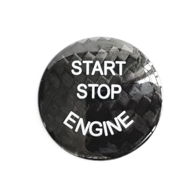 Car Carbon Fiber Engine Start Button Decoration Cover Trim for BMW E Chassis (Black) - Decoration Rings by PMC Jewellery | Online Shopping South Africa | PMC Jewellery | Buy Now Pay Later Mobicred