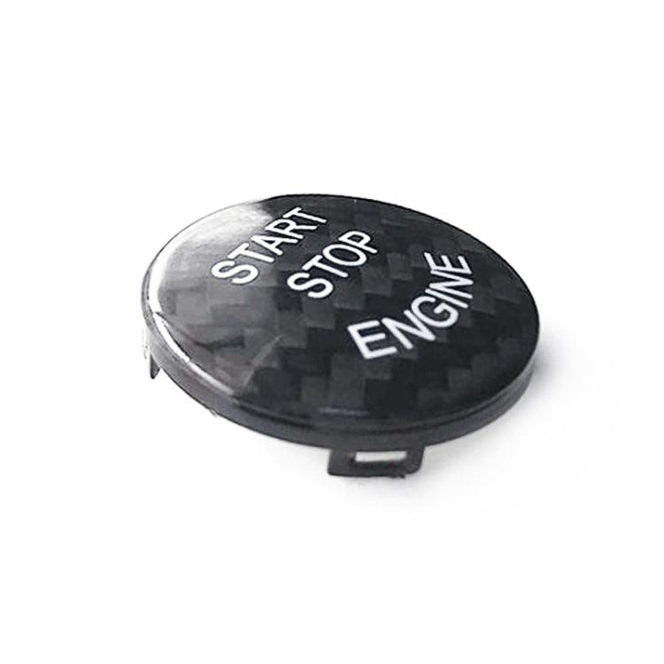 Car Carbon Fiber Engine Start Button Decoration Cover Trim for BMW E Chassis (Black) - Decoration Rings by PMC Jewellery | Online Shopping South Africa | PMC Jewellery | Buy Now Pay Later Mobicred