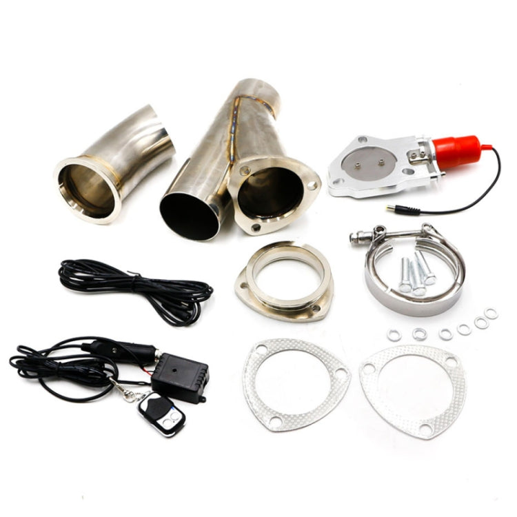 CNSPEED Stainless Steel Car Remote Control Electric Exhaust Valve Pipe Set, Size: 2.5 inch - Exhaust Pipes by PMC Jewellery | Online Shopping South Africa | PMC Jewellery