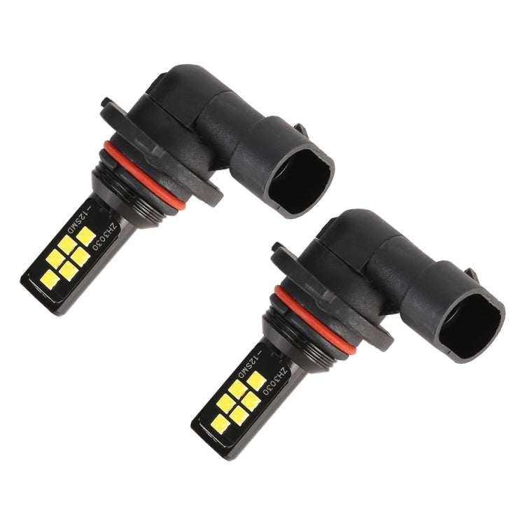 2 PCS 9006 DC9-16V / 3.5W / 6000K / 320LM Car Auto Fog Light 12LEDs SMD-ZH3030 Lamps, with Constant Current(White Light) - Fog / Driving Lights by PMC Jewellery | Online Shopping South Africa | PMC Jewellery | Buy Now Pay Later Mobicred