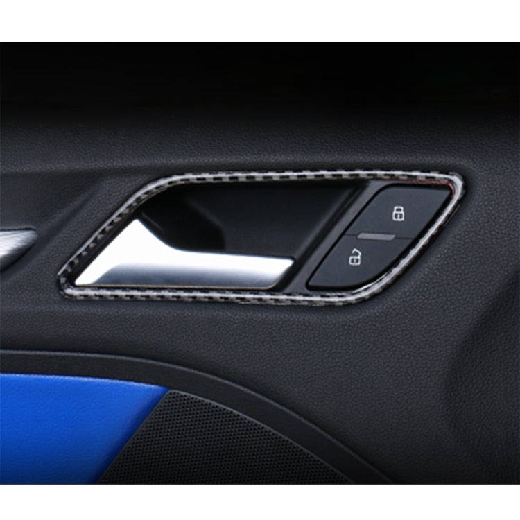 4 PCS Car Carbon Fiber Inner Armrest Decorative Frame for Audi A3 2014-2018 - Car Interior Mouldings by PMC Jewellery | Online Shopping South Africa | PMC Jewellery | Buy Now Pay Later Mobicred