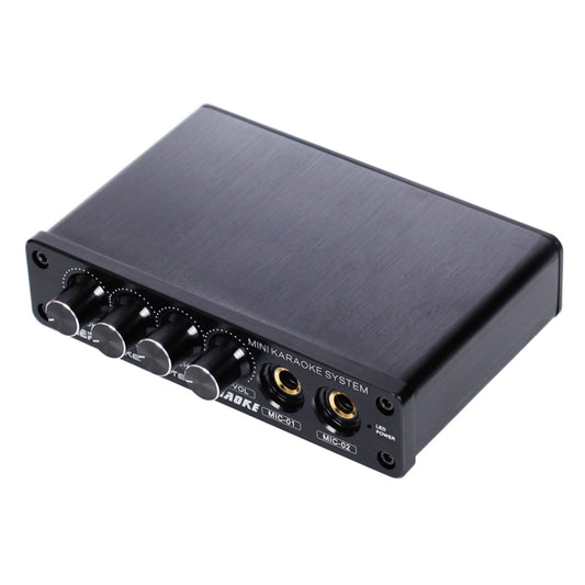 A933 Mini Karaoke Machine System Sound Mixer Amplifier for PC / TV / Mobile Phones, Support RCA in / 2 Channel Mic in(Black) -  by PMC Jewellery | Online Shopping South Africa | PMC Jewellery | Buy Now Pay Later Mobicred